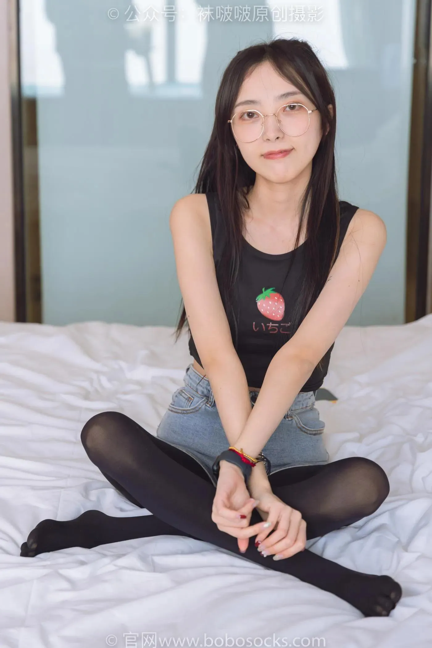 [BoBoSocks袜啵啵]NO.192 稚予-高跟鞋、黑色五指袜 [139P]插图7